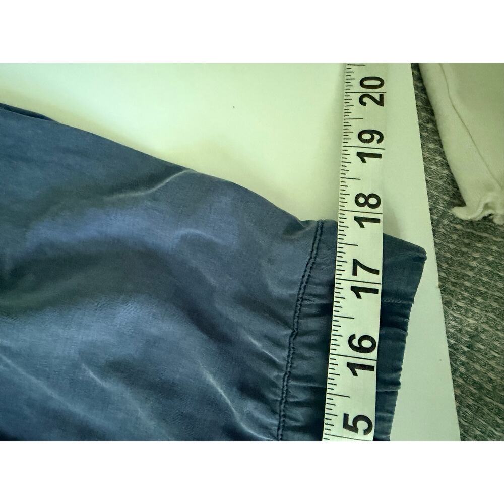 Lululemon Flow In Elegance Crop Pants - Women's Blue Size 14 - Picture 9 of 10